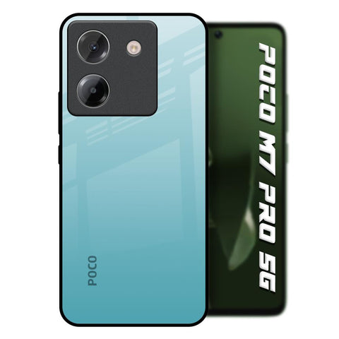 Arctic Blue Poco M7 Pro 5G Glass Back Cover Online