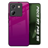 Magenta Gradient Poco M7 Pro 5G Glass Back Cover Online