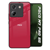 Solo Maroon Poco M7 Pro 5G Glass Back Cover Online