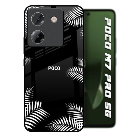 Zealand Fern Design Poco M7 Pro 5G Glass Back Cover Online