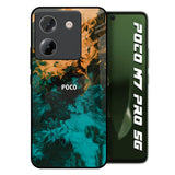 Watercolor Wave Poco M7 Pro 5G Glass Back Cover Online