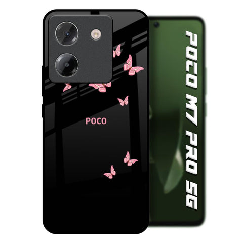 Fly Butterfly Poco M7 Pro 5G Glass Back Cover Online