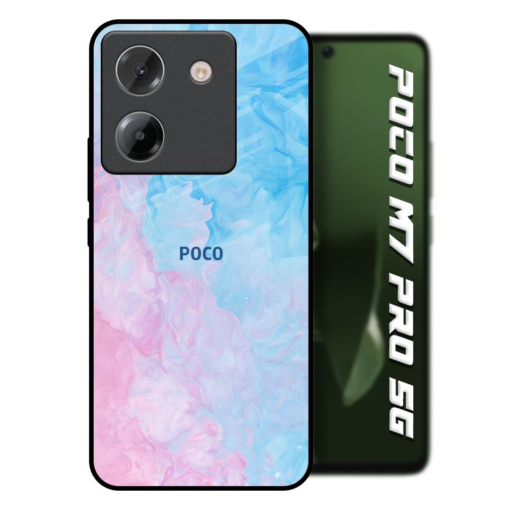 Mixed Watercolor Poco M7 Pro 5G Glass Back Cover Online