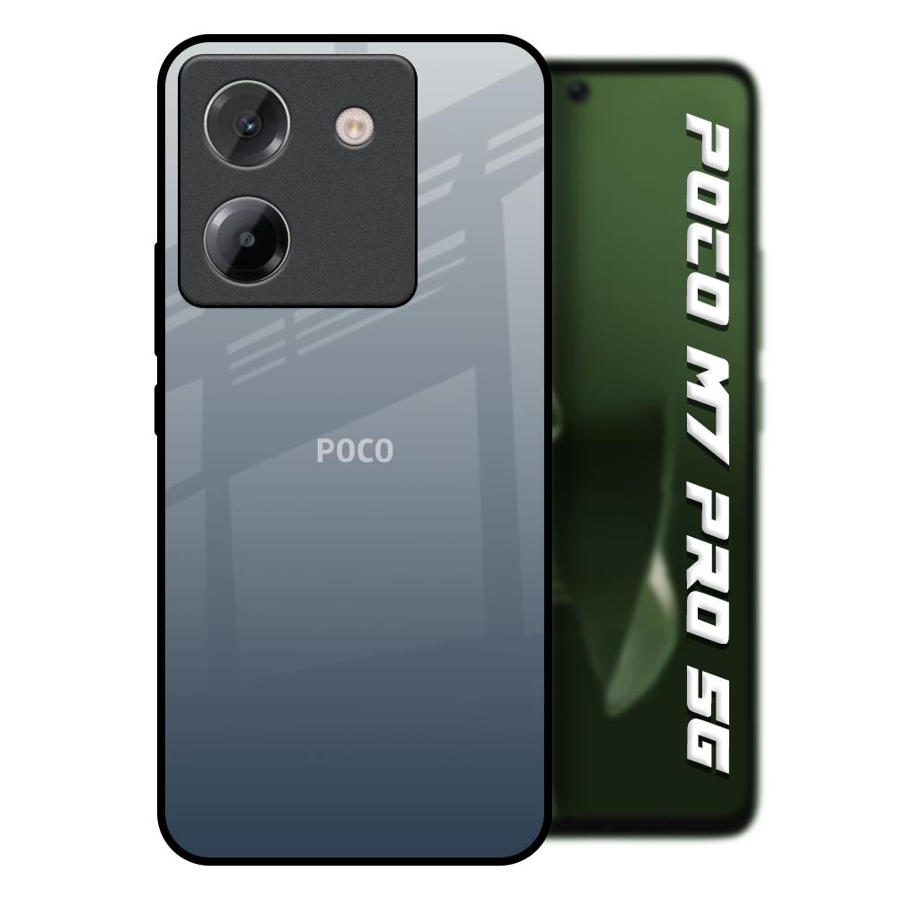 Dynamic Black Range Poco M7 Pro 5G Glass Back Cover Online