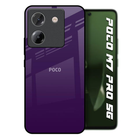 Dark Purple Poco M7 Pro 5G Glass Back Cover Online