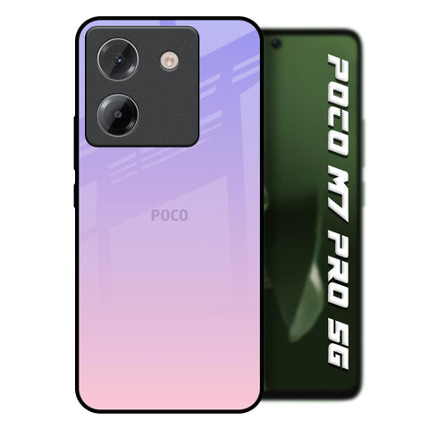 Lavender Gradient Poco M7 Pro 5G Glass Back Cover Online