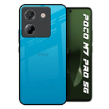 Blue Aqua Poco M7 Pro 5G Glass Back Cover Online