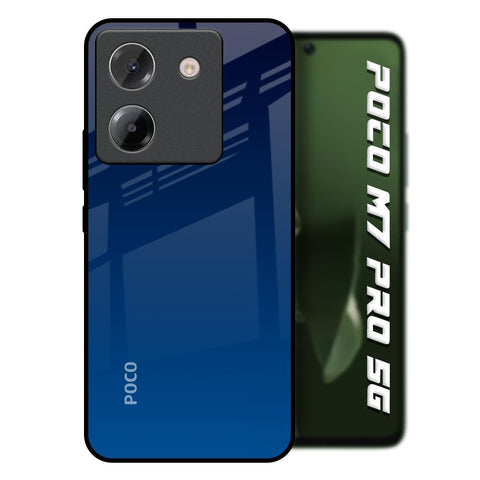 Very Blue Poco M7 Pro 5G Glass Back Cover Online