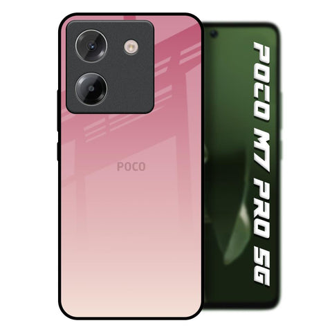 Blooming Pink Poco M7 Pro 5G Glass Back Cover Online