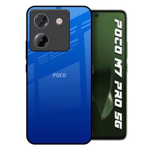 Egyptian Blue Poco M7 Pro 5G Glass Back Cover Online