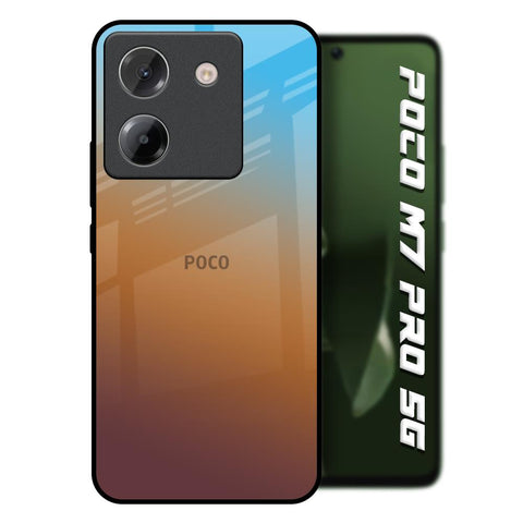 Rich Brown Poco M7 Pro 5G Glass Back Cover Online