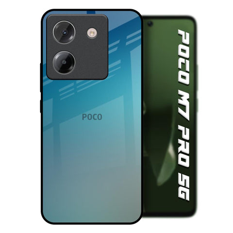 Sea Theme Gradient Poco M7 Pro 5G Glass Back Cover Online
