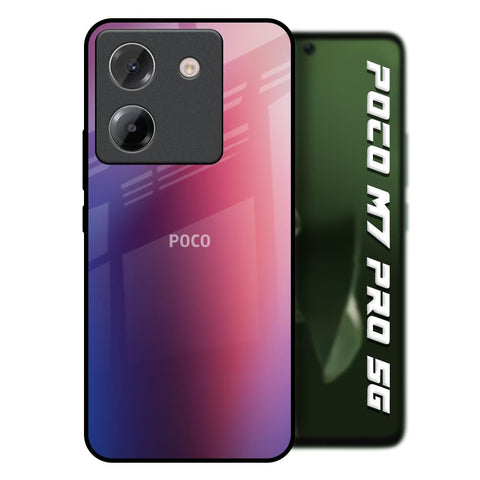 Multi Shaded Gradient Poco M7 Pro 5G Glass Back Cover Online