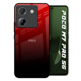 Maroon Faded Poco M7 Pro 5G Glass Back Cover Online