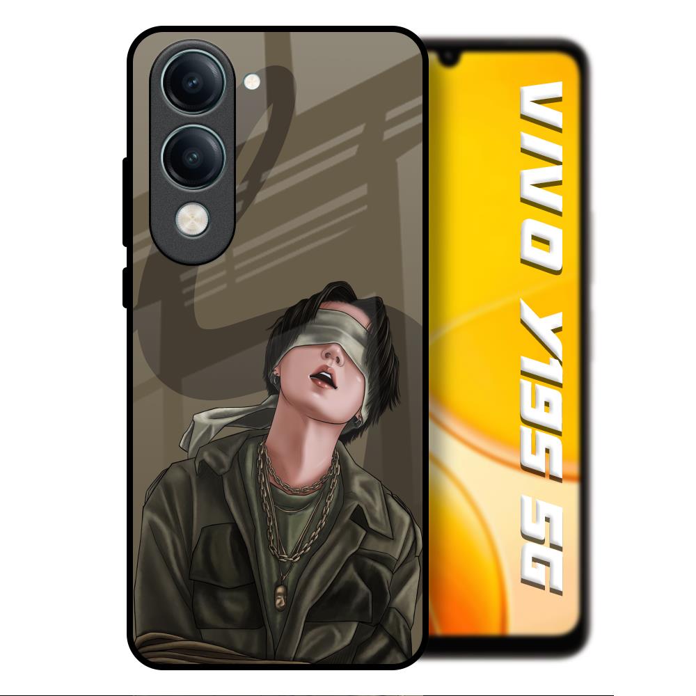Blind Fold Vivo Y19s 5G Glass Back Cover Online