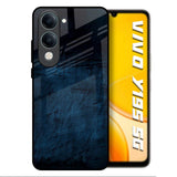 Dark Blue Grunge Vivo Y19s 5G Glass Back Cover Online