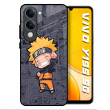 Orange Chubby Vivo Y19s 5G Glass Back Cover Online