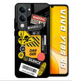 Danger Signs Vivo Y19s 5G Glass Back Cover Online