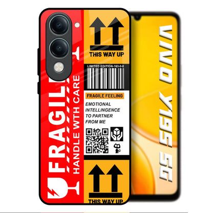 Handle With Care Vivo Y19s 5G Glass Back Cover Online