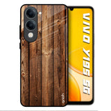Timber Printed Vivo Y19s 5G Glass Back Cover Online