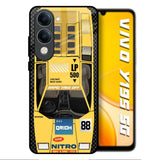 Yellow Racing Car Vivo Y19s 5G Glass Back Cover Online