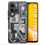 Retro Futuristic Vivo Y19s 5G Glass Back Cover Online