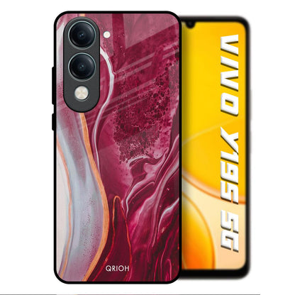 Crimson Ruby Vivo Y19s 5G Glass Back Cover Online