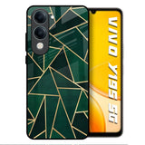 Abstract Green Vivo Y19s 5G Glass Back Cover Online