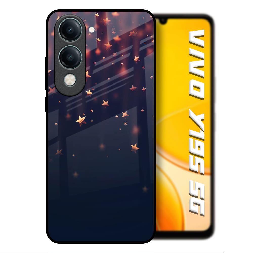 Falling Stars Vivo Y19s 5G Glass Back Cover Online