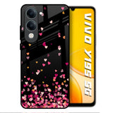 Heart Rain Fall Vivo Y19s 5G Glass Back Cover Online