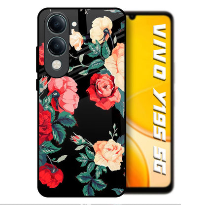 Floral Bunch Vivo Y19s 5G Glass Back Cover Online