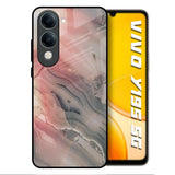 Pink And Grey Marble Vivo Y19s 5G Glass Back Cover Online