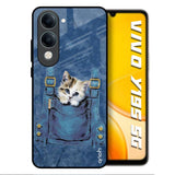 Kitty In Pocket Vivo Y19s 5G Glass Back Cover Online