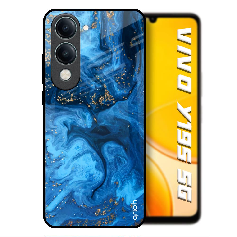 Gold Sprinkle Vivo Y19s 5G Glass Back Cover Online