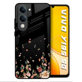 Floating Floral Print Vivo Y19s 5G Glass Back Cover Online
