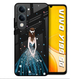 Queen Of Fashion Vivo Y19s 5G Glass Back Cover Online