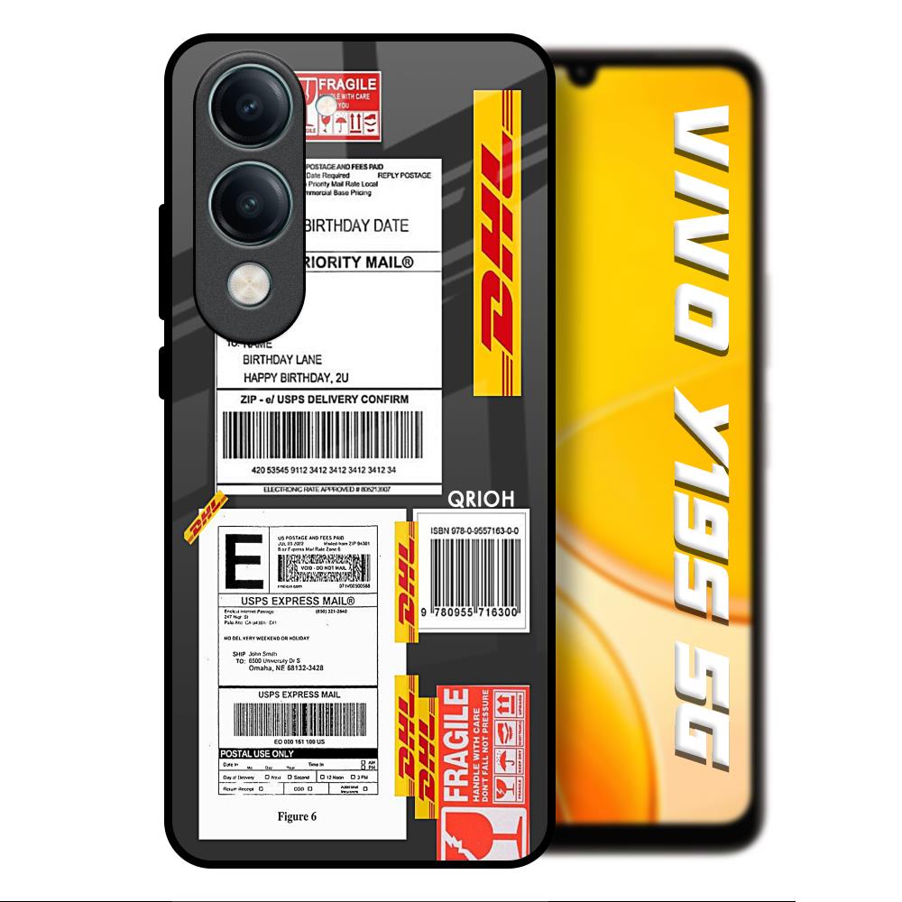 Cool Barcode Label Vivo Y19s 5G Glass Back Cover Online