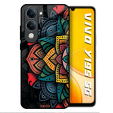 Retro Gorgeous Flower Vivo Y19s 5G Glass Back Cover Online
