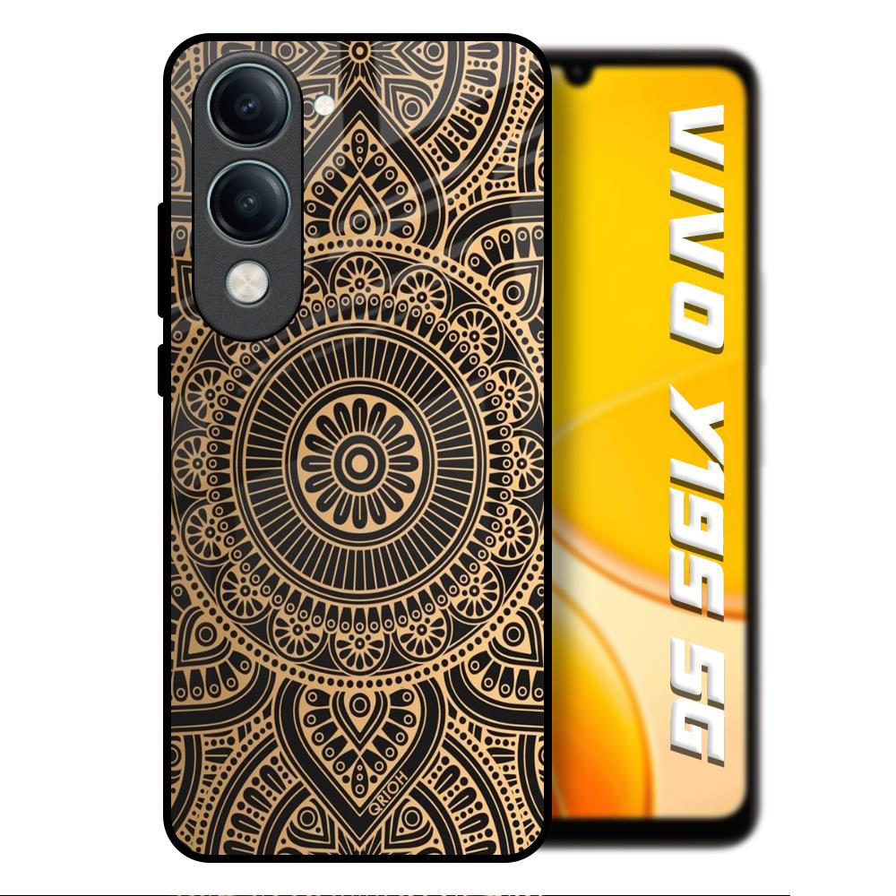 Luxury Mandala Vivo Y19s 5G Glass Back Cover Online