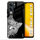 Kitten Mandala Vivo Y19s 5G Glass Back Cover Online