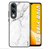 Modern White Marble Vivo Y19s 5G Glass Back Cover Online