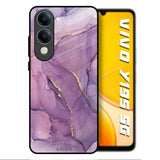 Purple Gold Marble Vivo Y19s 5G Glass Back Cover Online