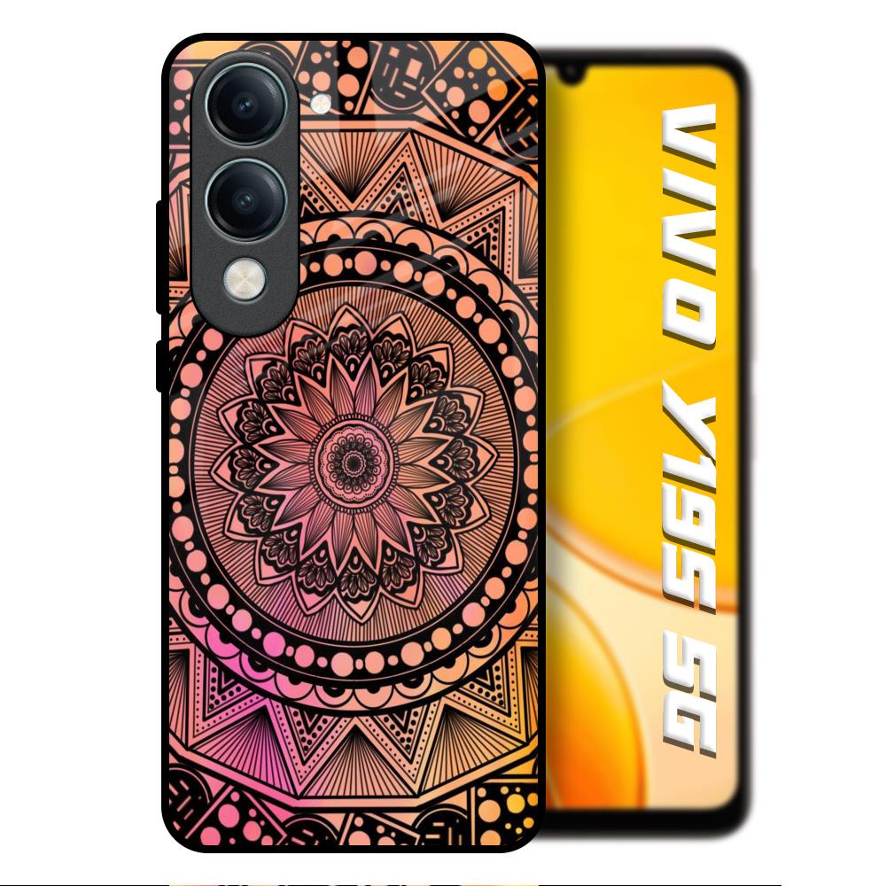 Floral Mandala Vivo Y19s 5G Glass Back Cover Online