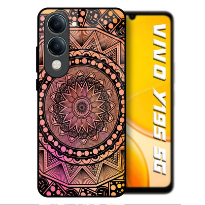 Floral Mandala Vivo Y19s 5G Glass Back Cover Online