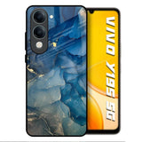 Blue Cool Marble Vivo Y19s 5G Glass Back Cover Online