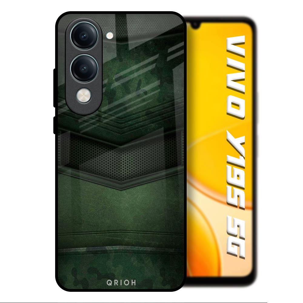 Green Leather Vivo Y19s 5G Glass Back Cover Online
