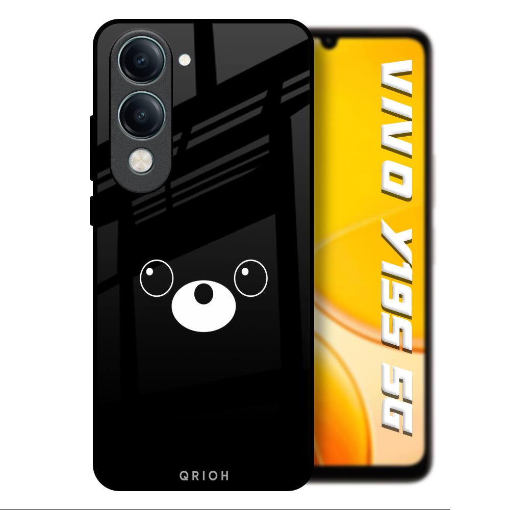Cute Bear Vivo Y19s 5G Glass Back Cover Online