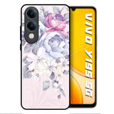 Elegant Floral Vivo Y19s 5G Glass Back Cover Online