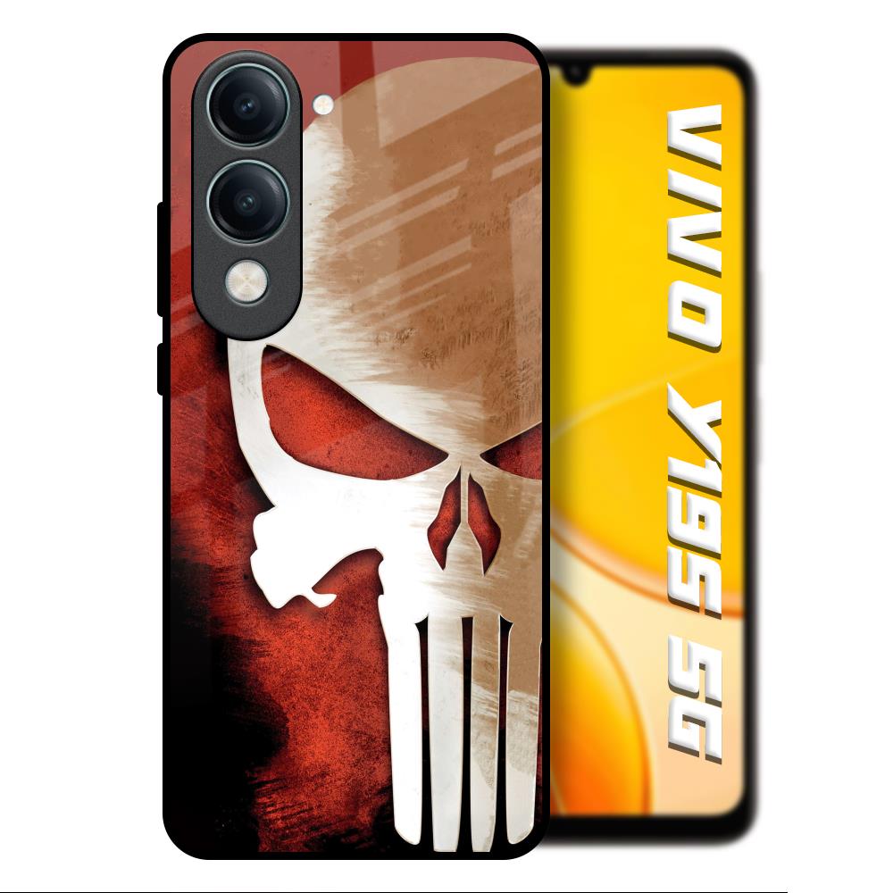 Red Skull Vivo Y19s 5G Glass Back Cover Online