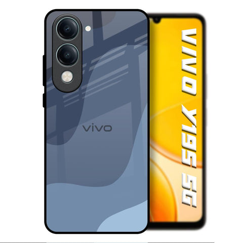 Navy Blue Ombre Vivo Y19s 5G Glass Back Cover Online